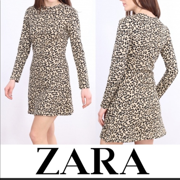 Zara Dresses & Skirts - 🦋3/$35🦋 Zara leopard print fit and flare dress